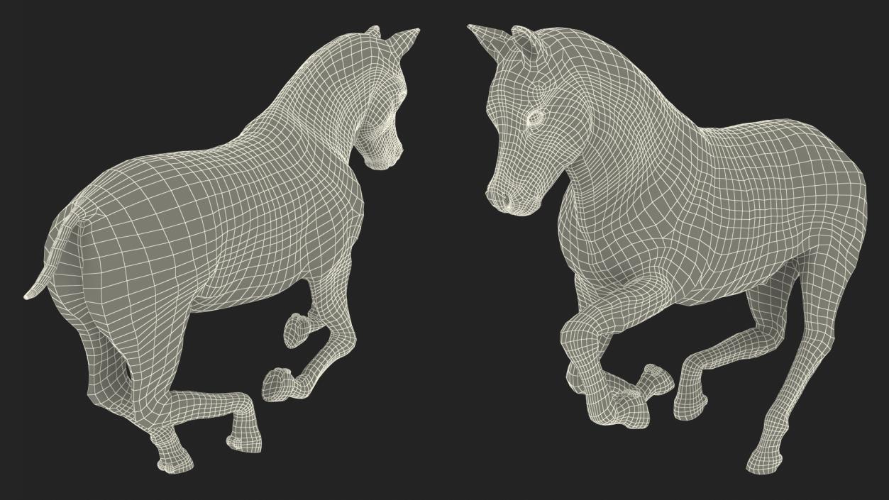 3D model Galloping Shetland Pony 2