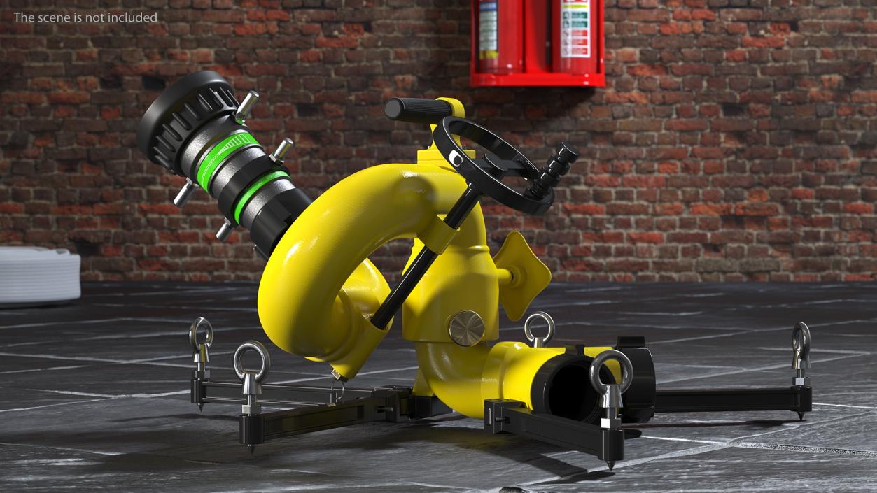 Portable Firefighting Monitor 3D model