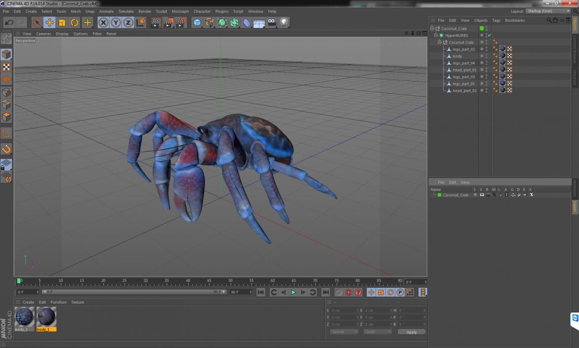 Coconut Crab 3D