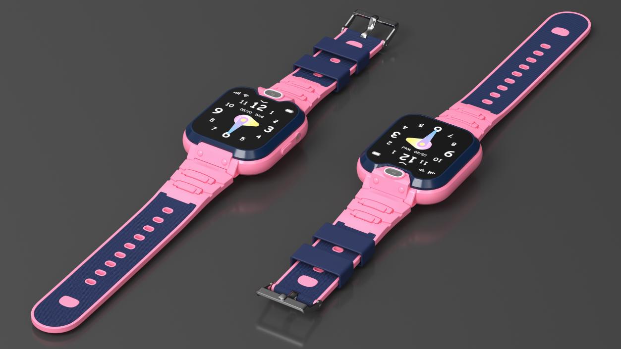 3D Kids Smartwatch Phone Pink