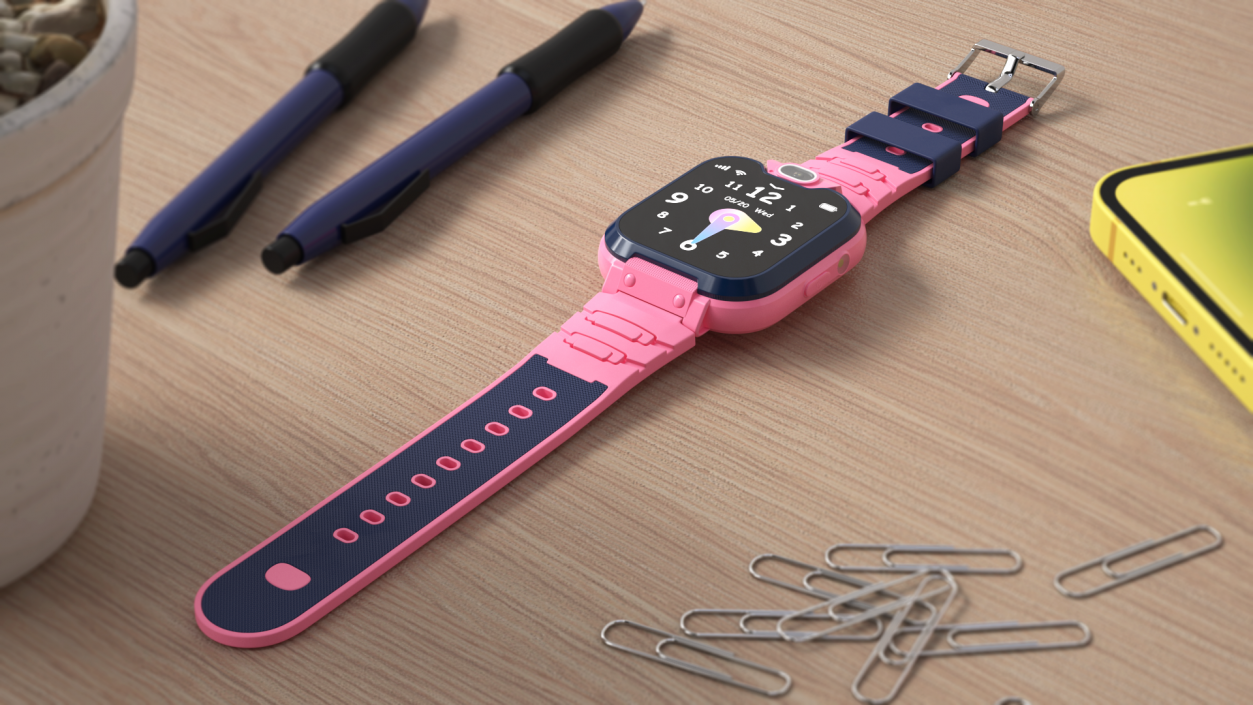 3D Kids Smartwatch Phone Pink