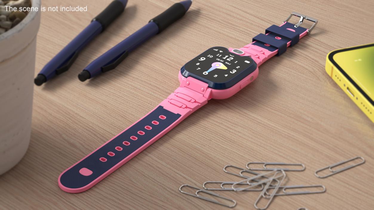 3D Kids Smartwatch Phone Pink