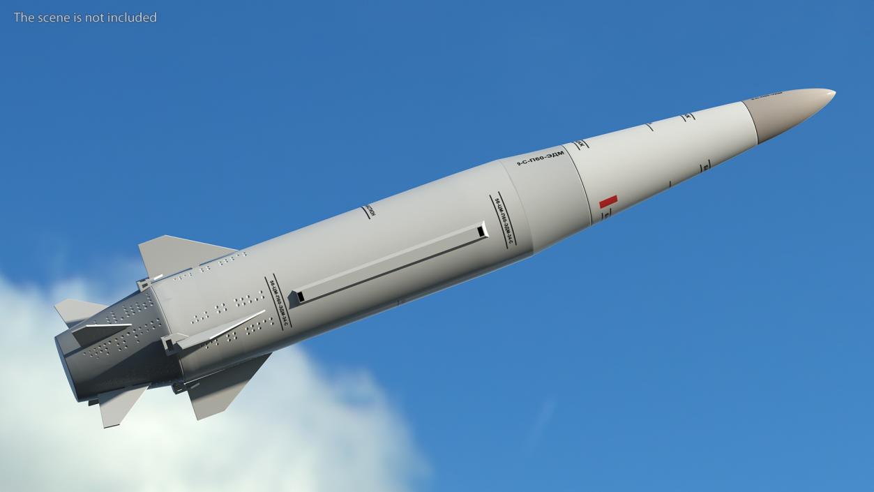 3D model Kinzhal Kh-47M2 Nuclear Capable Hypersonic Missile