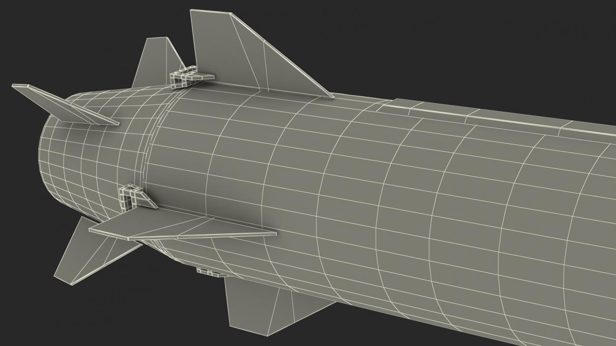 3D model Kinzhal Kh-47M2 Nuclear Capable Hypersonic Missile