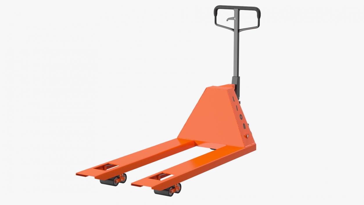 3D Lion Premium Hand Pallet Truck with Boxes Rigged model