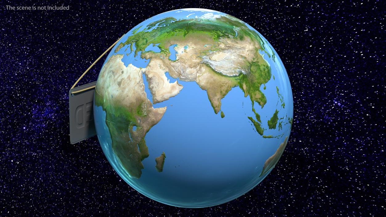 3D Earth Stylized with Sign Closed