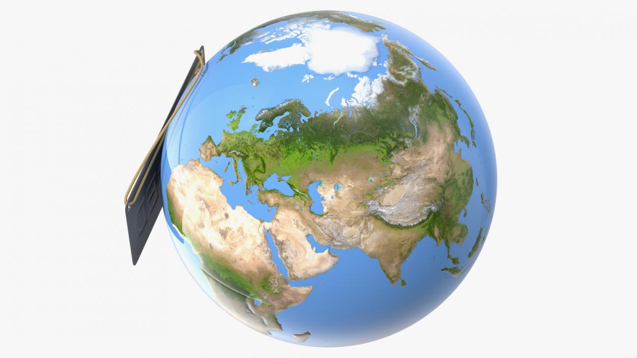 3D Earth Stylized with Sign Closed