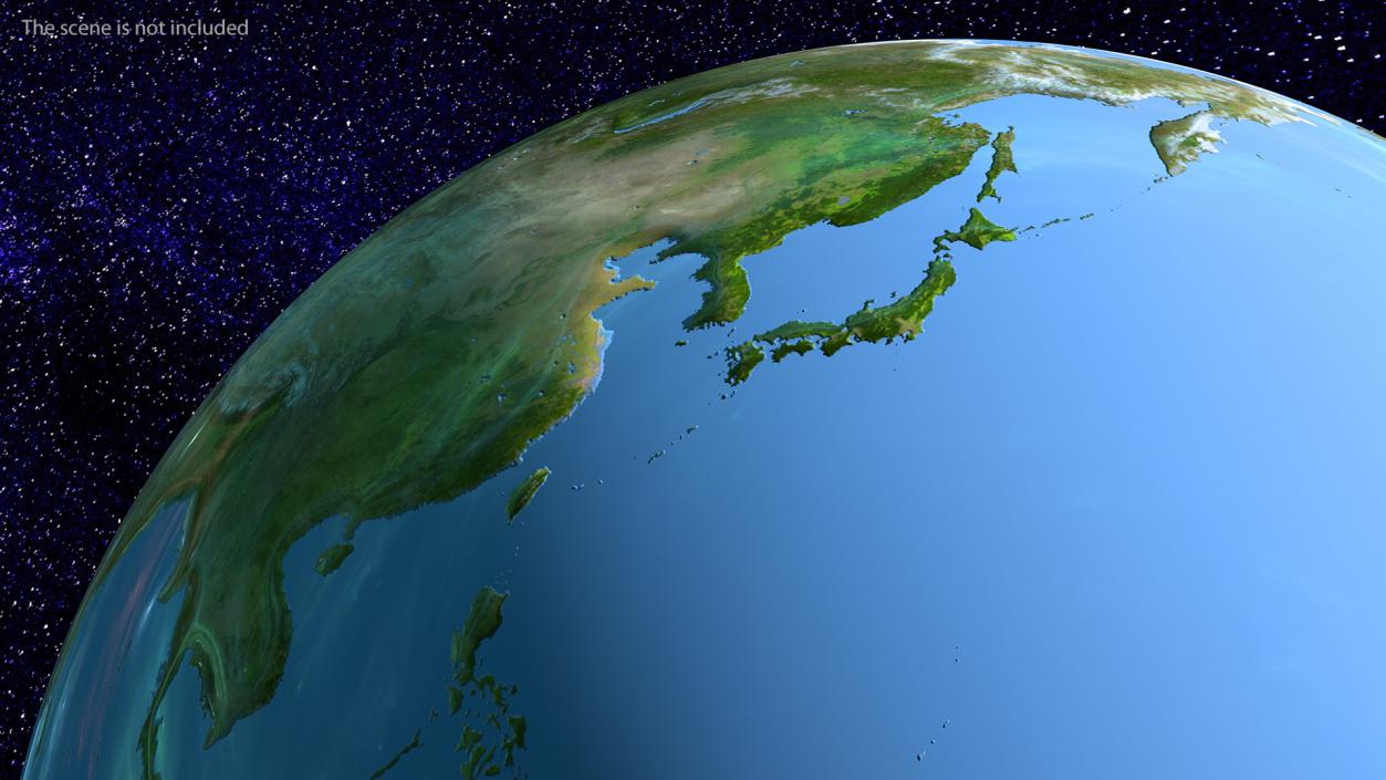 3D Earth Stylized with Sign Closed