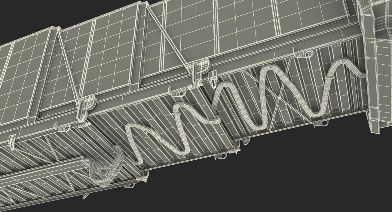 3D Passenger Boarding Bridge with Aircraft Rigged