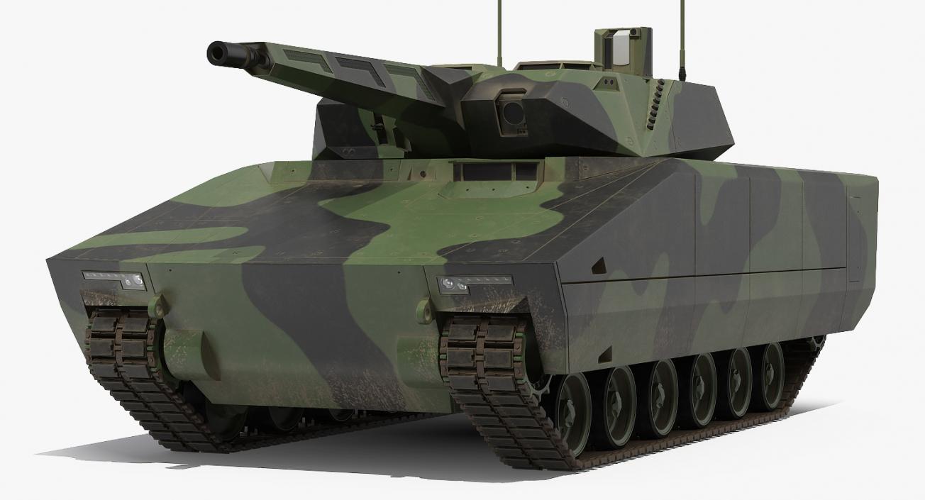 NextGen IFV Lynx KF41 Camo Dirty Rigged 3D model