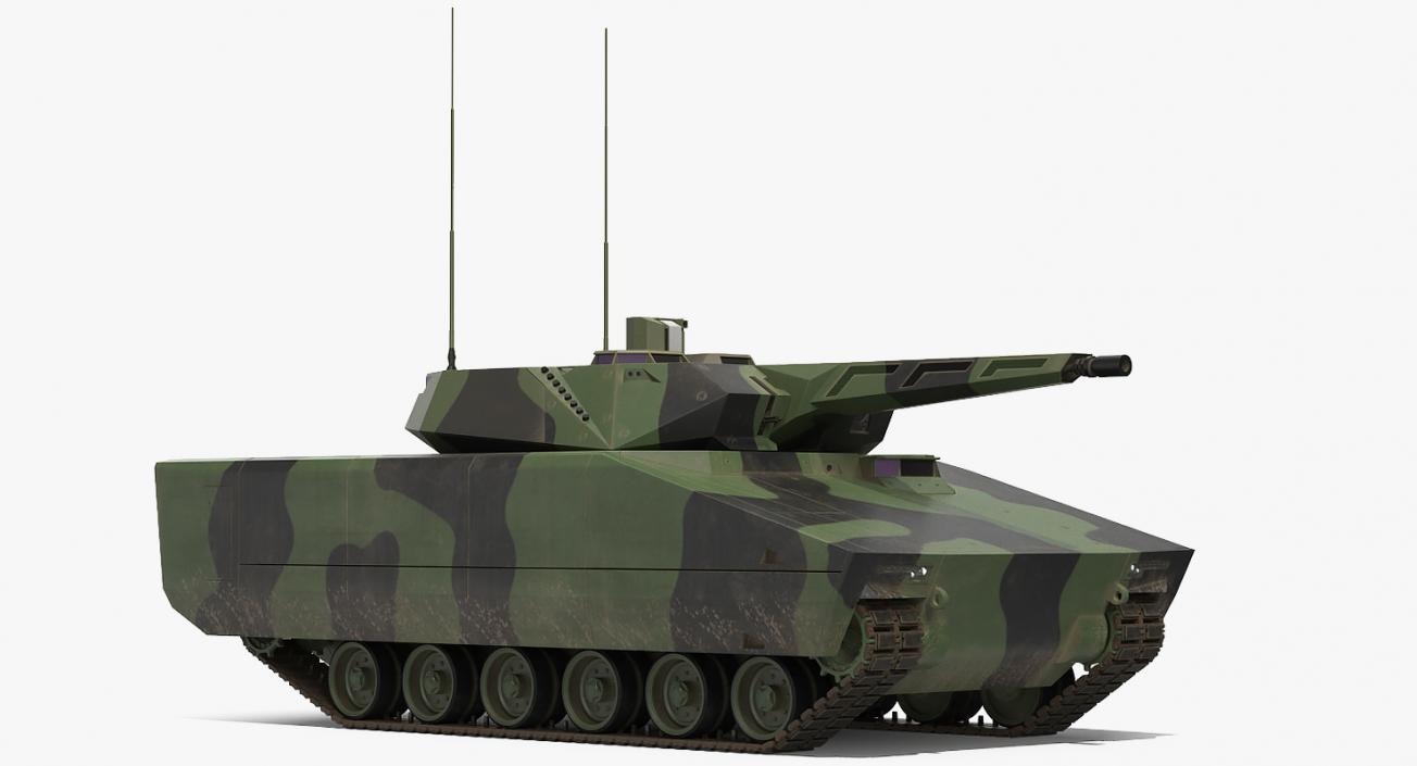 NextGen IFV Lynx KF41 Camo Dirty Rigged 3D model