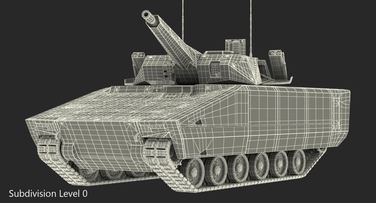 NextGen IFV Lynx KF41 Camo Dirty Rigged 3D model