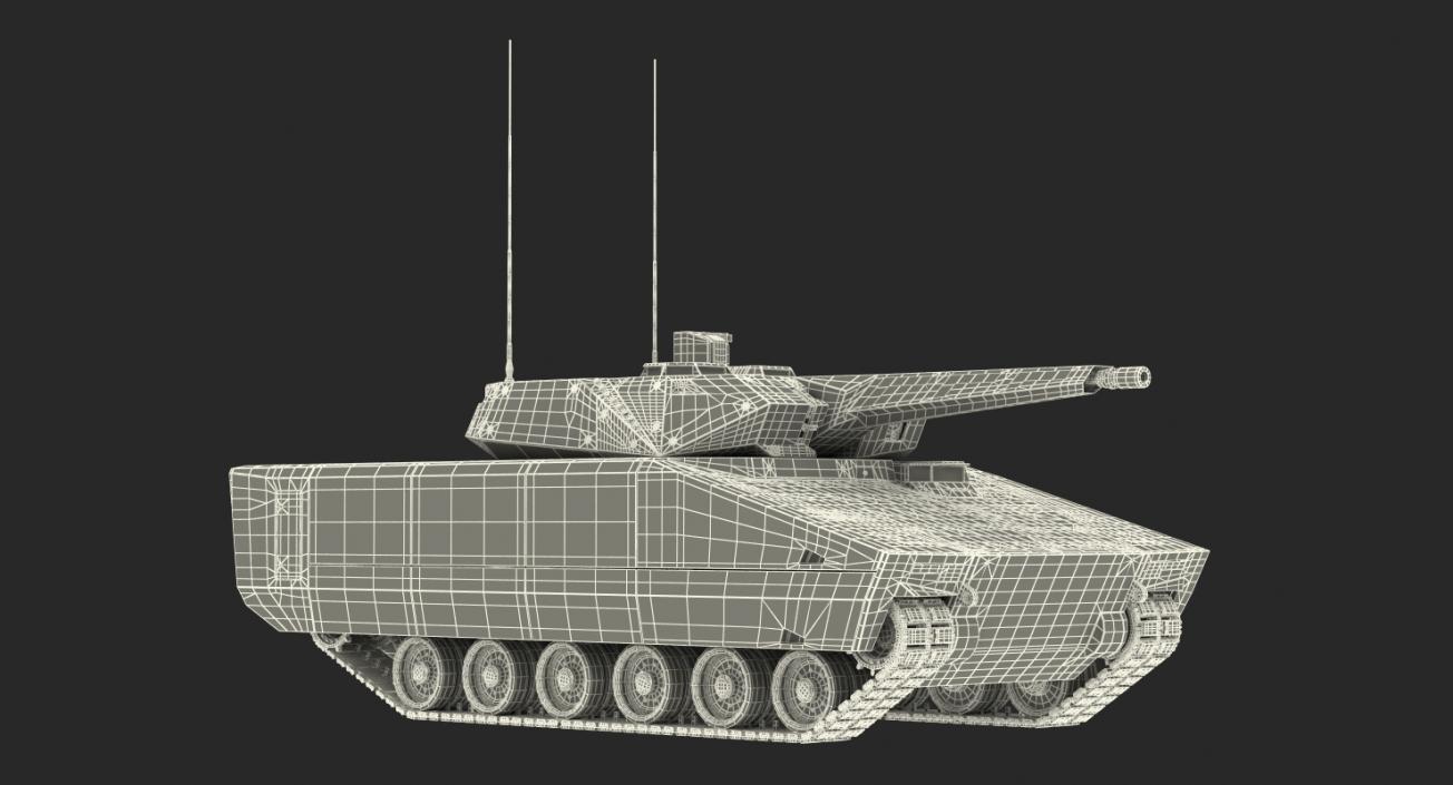 NextGen IFV Lynx KF41 Camo Dirty Rigged 3D model