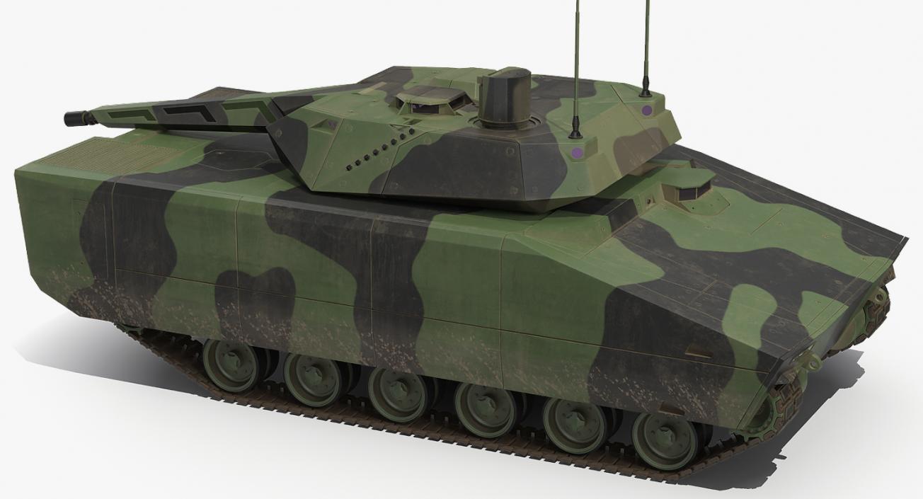 NextGen IFV Lynx KF41 Camo Dirty Rigged 3D model