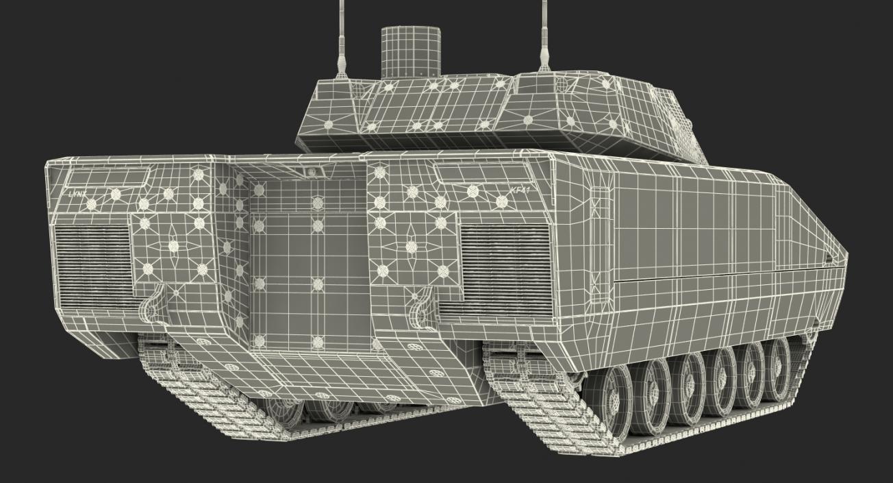 NextGen IFV Lynx KF41 Camo Dirty Rigged 3D model