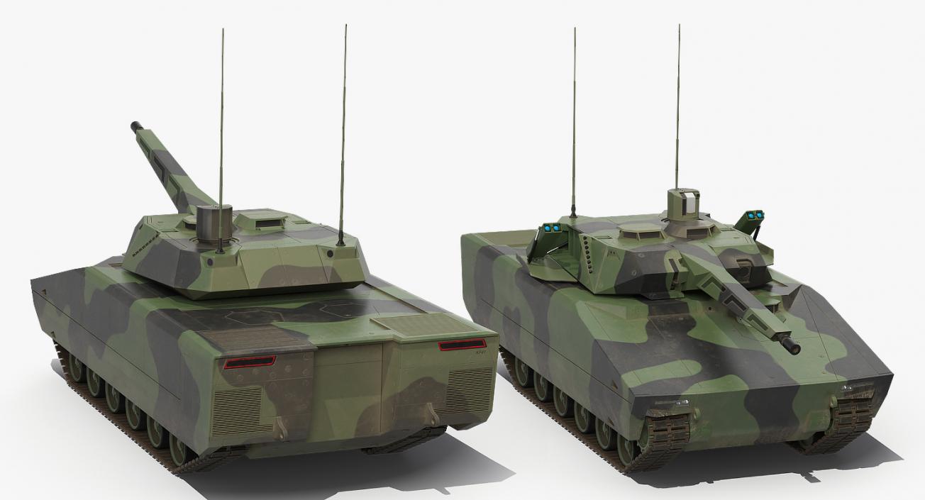 NextGen IFV Lynx KF41 Camo Dirty Rigged 3D model