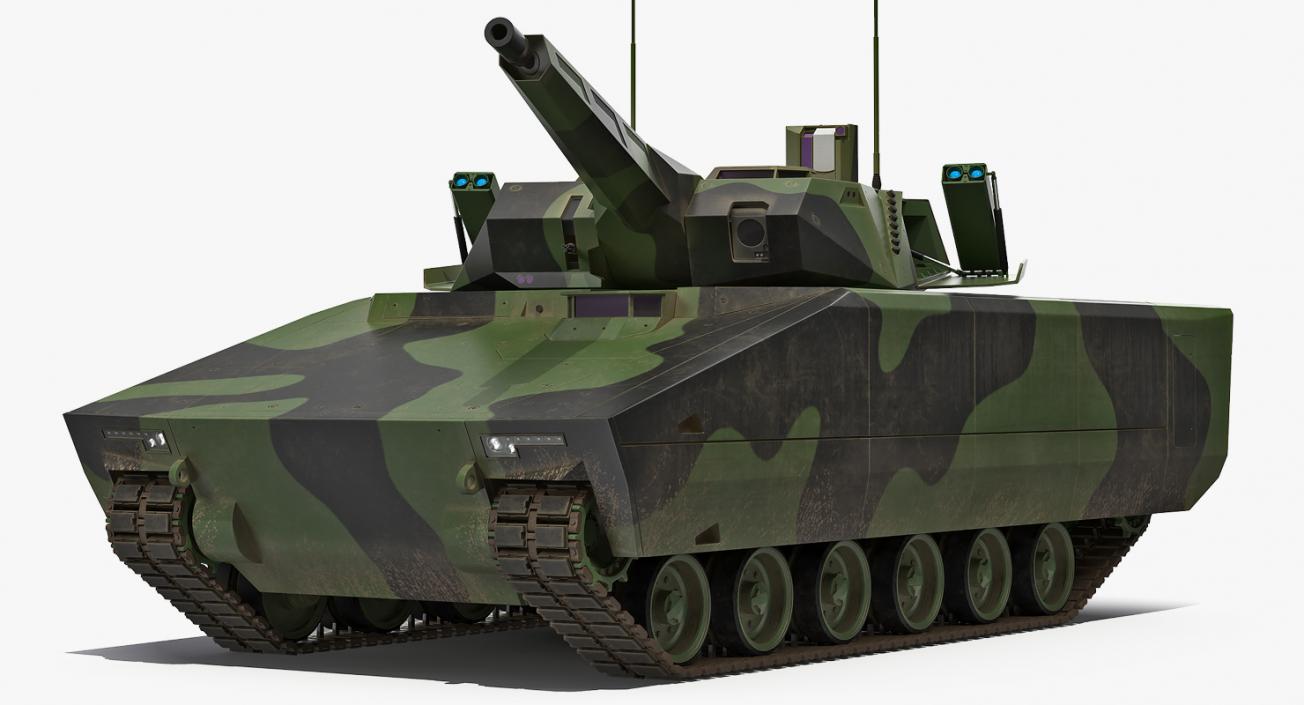 NextGen IFV Lynx KF41 Camo Dirty Rigged 3D model