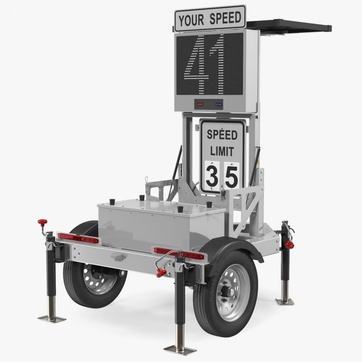 3D Mobile Speed Radar Trailer