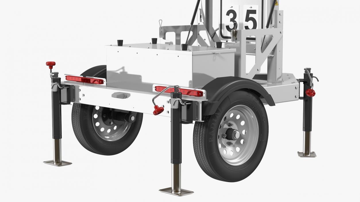 3D Mobile Speed Radar Trailer