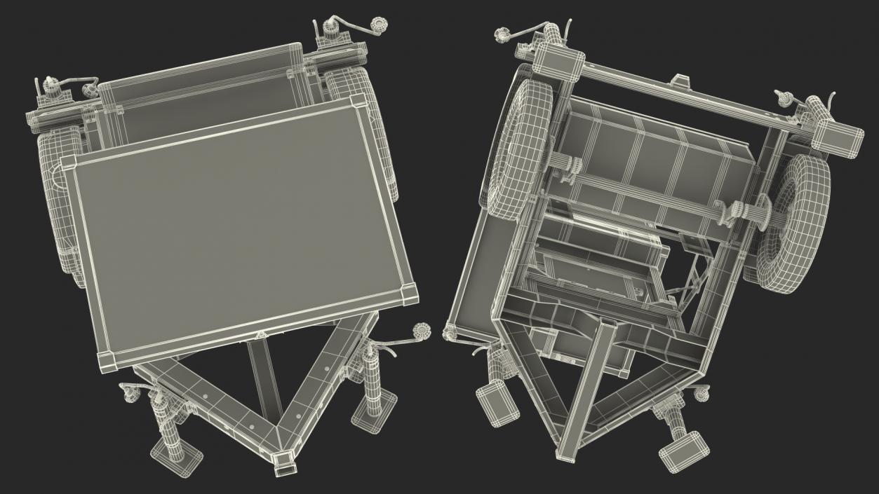 3D Mobile Speed Radar Trailer