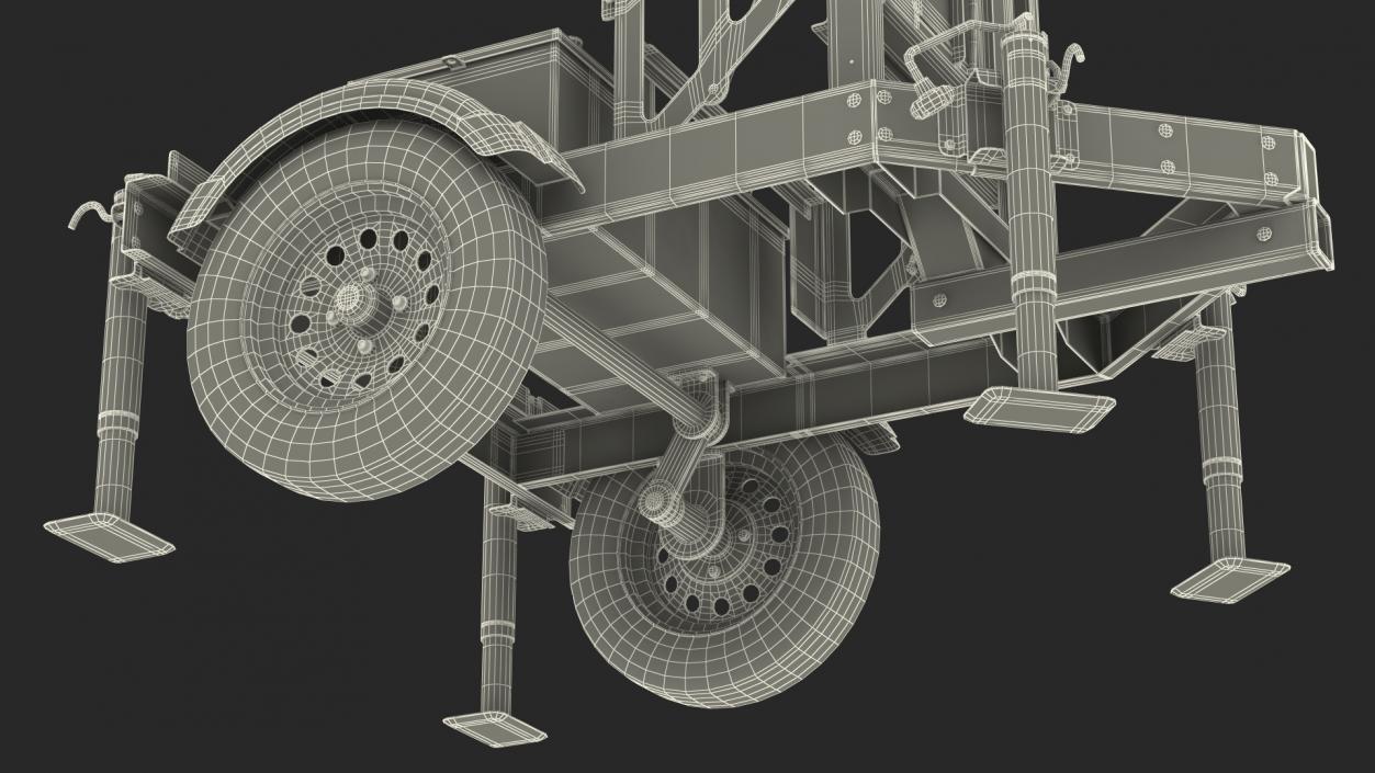 3D Mobile Speed Radar Trailer