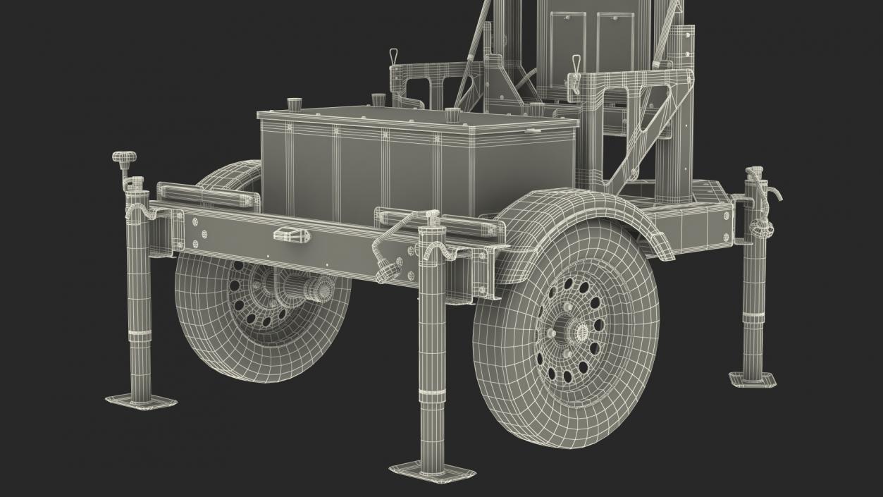 3D Mobile Speed Radar Trailer