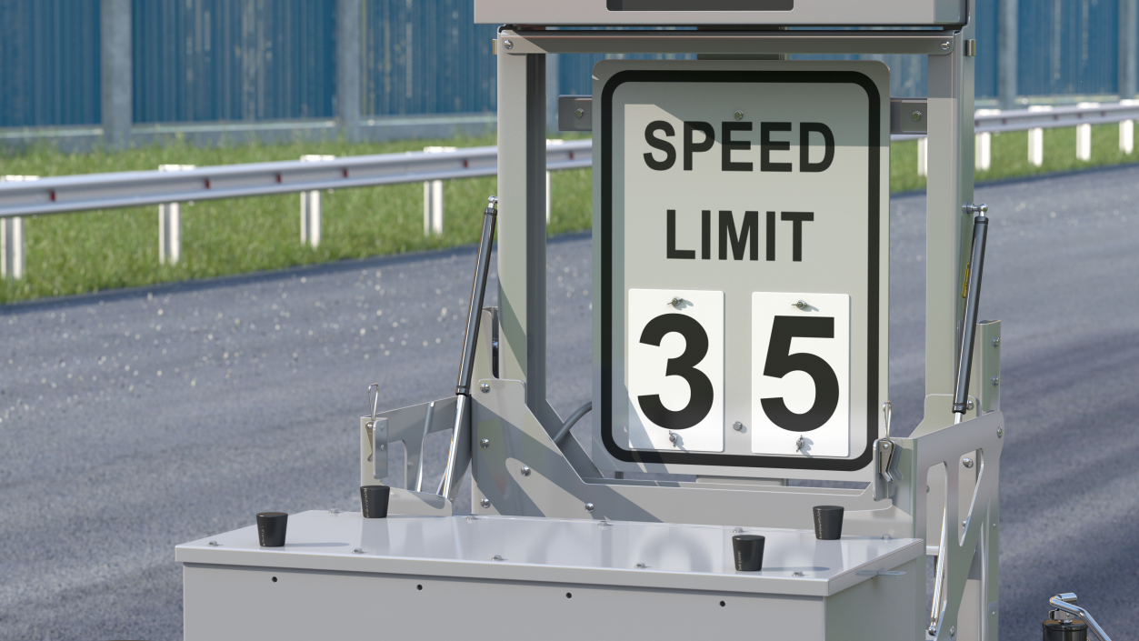 3D Mobile Speed Radar Trailer