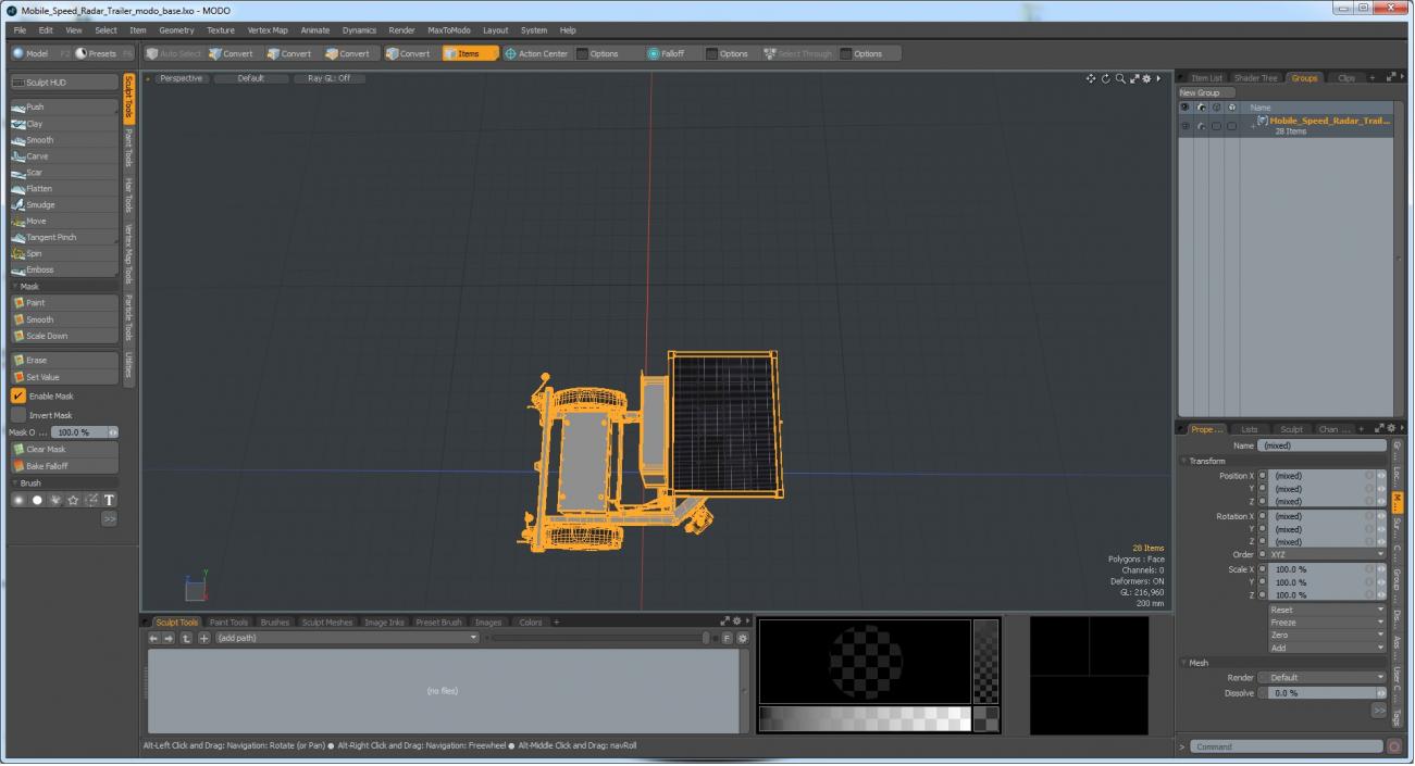 3D Mobile Speed Radar Trailer