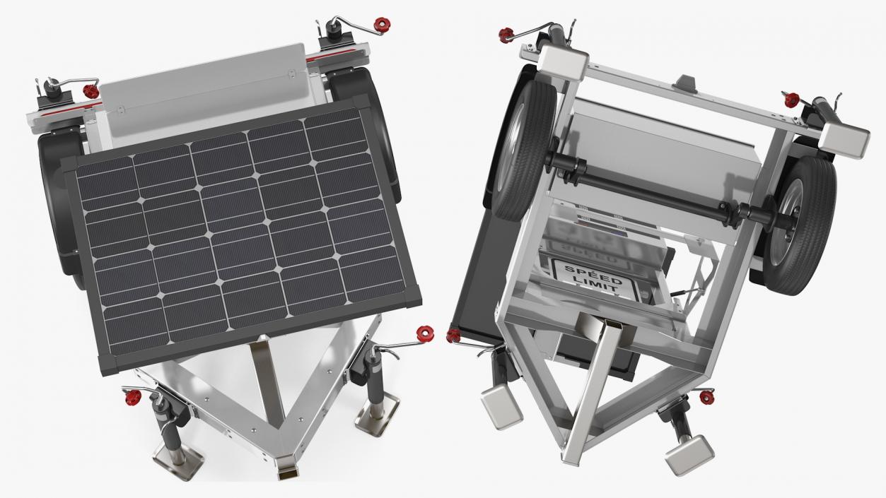 3D Mobile Speed Radar Trailer