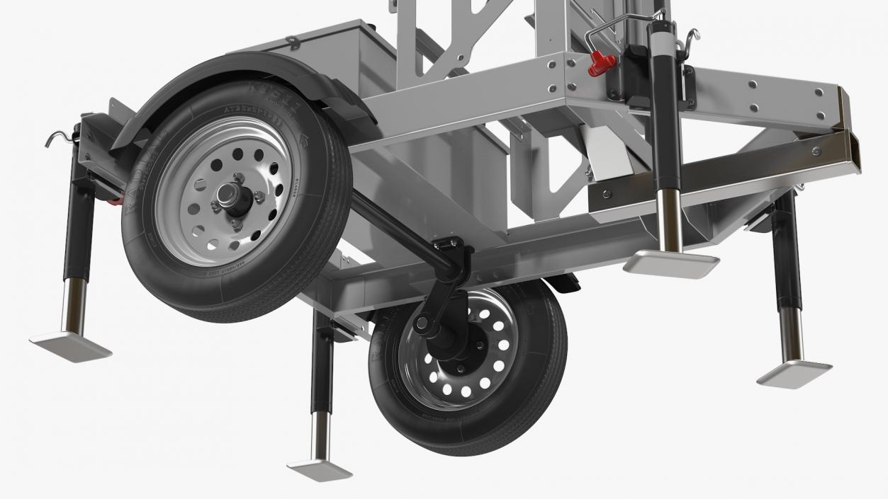 3D Mobile Speed Radar Trailer