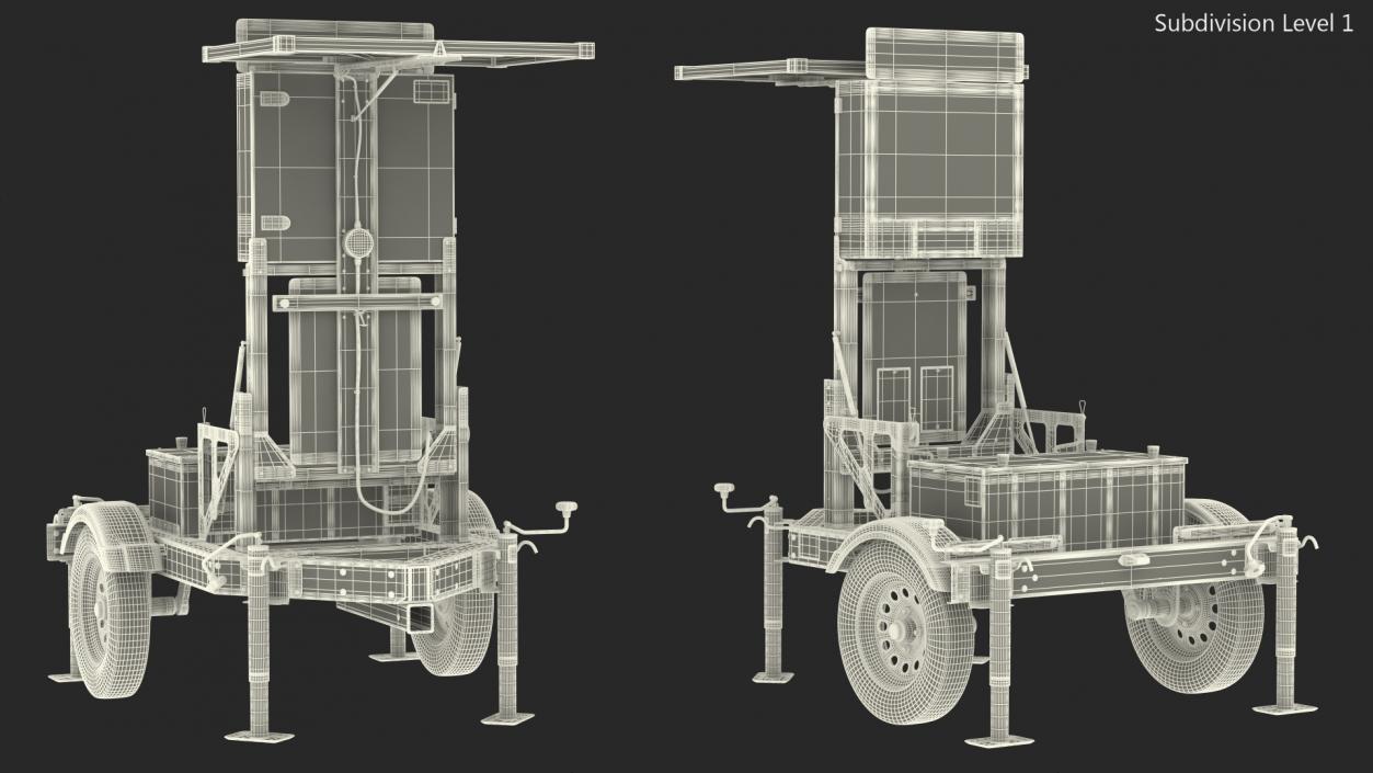 3D Mobile Speed Radar Trailer