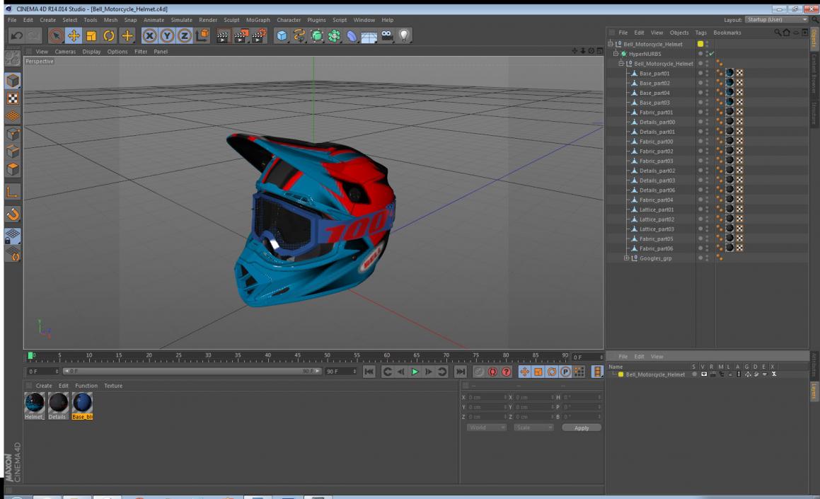 Bell Motorcycle Helmet 3D