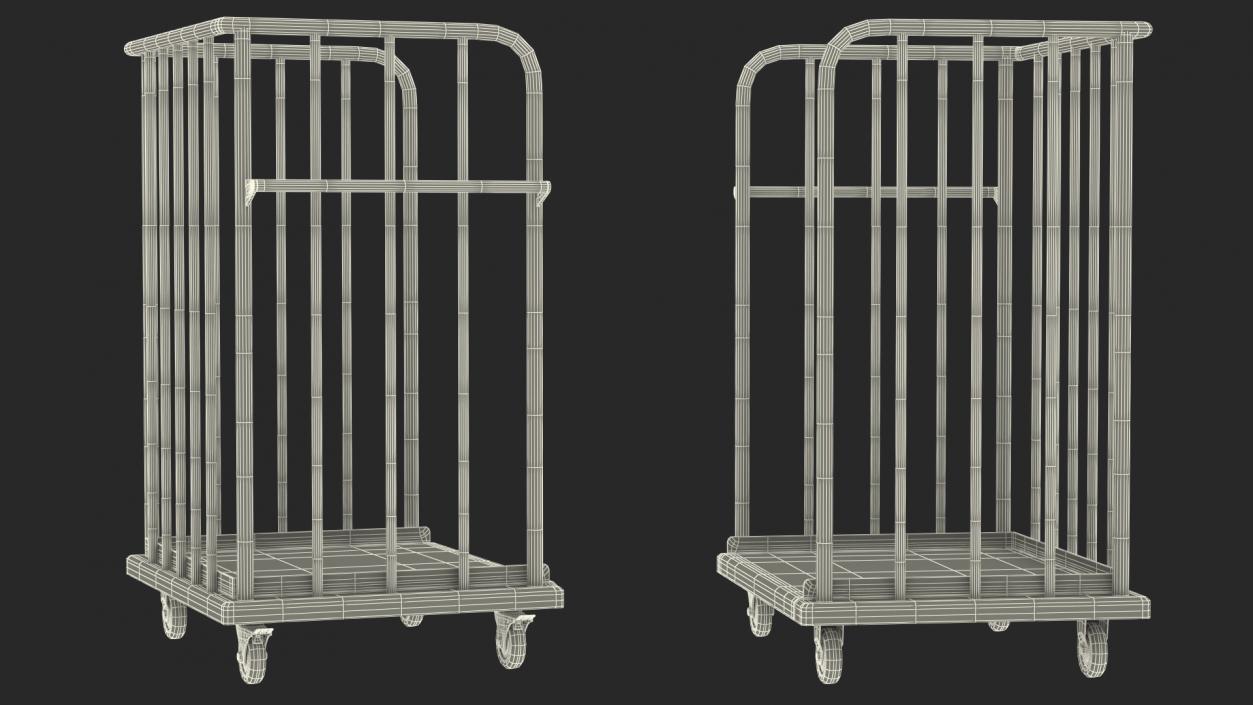 3D model Platform Trolleys Collection 2