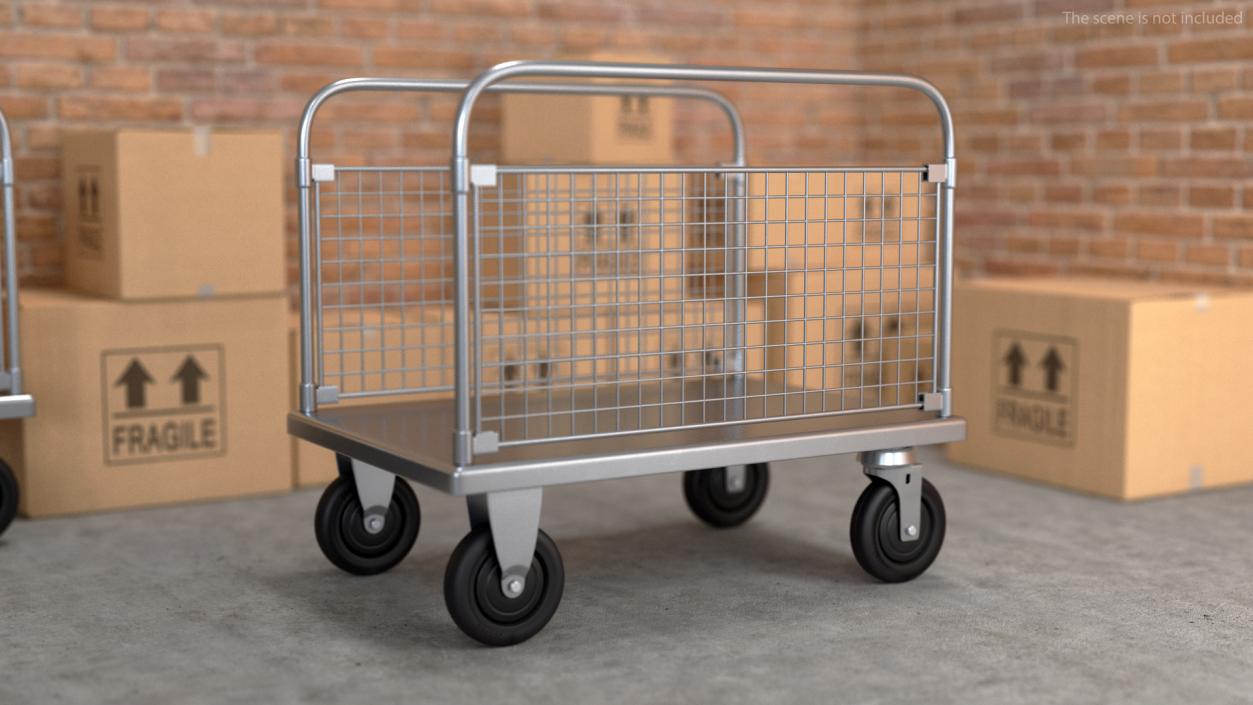 3D model Platform Trolleys Collection 2