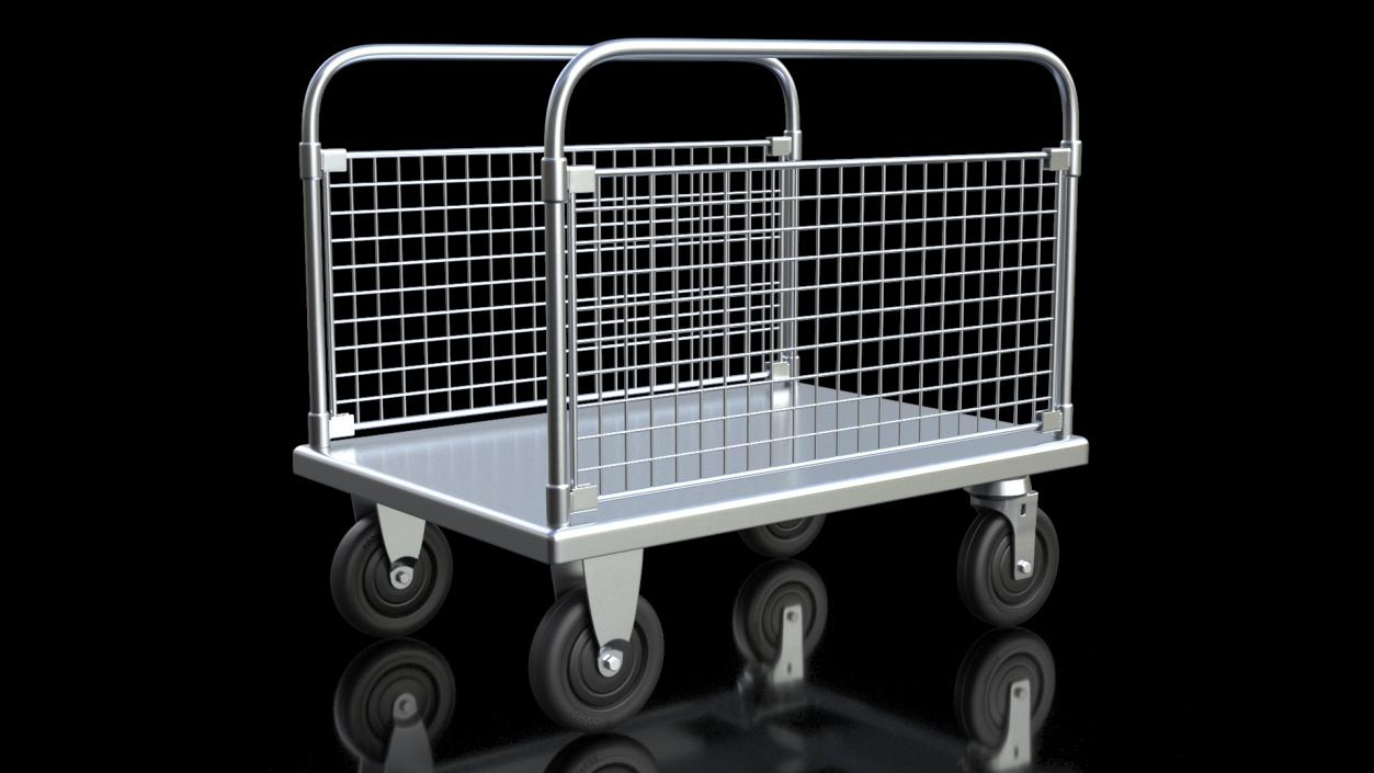 3D model Platform Trolleys Collection 2