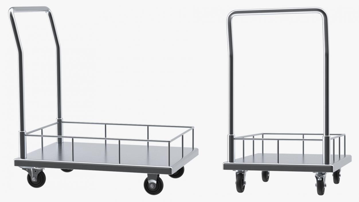 3D model Platform Trolleys Collection 2