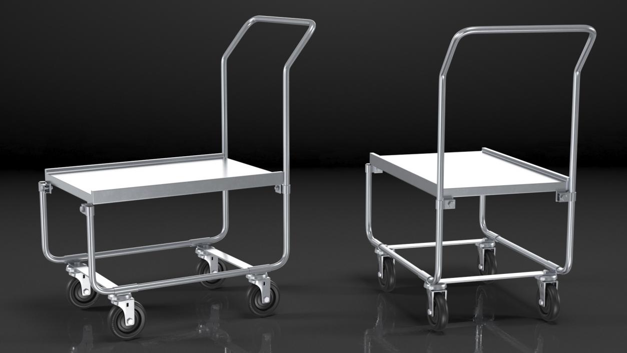 3D model Platform Trolleys Collection 2