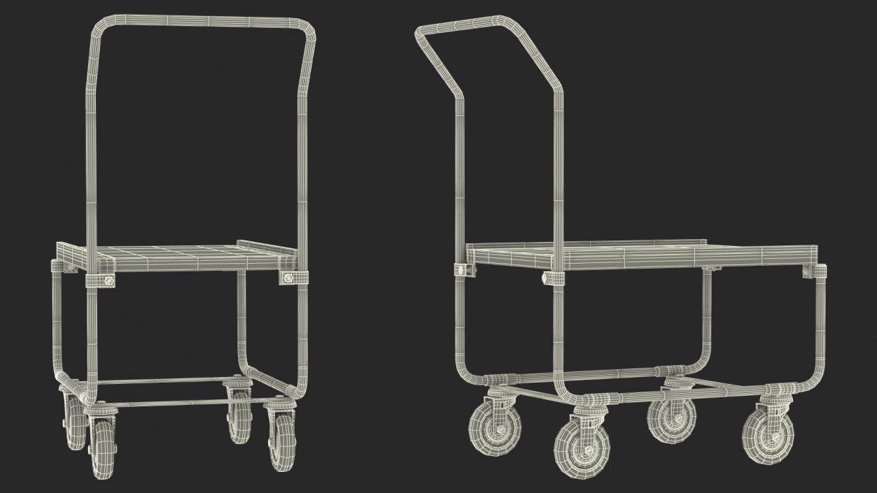 3D model Platform Trolleys Collection 2