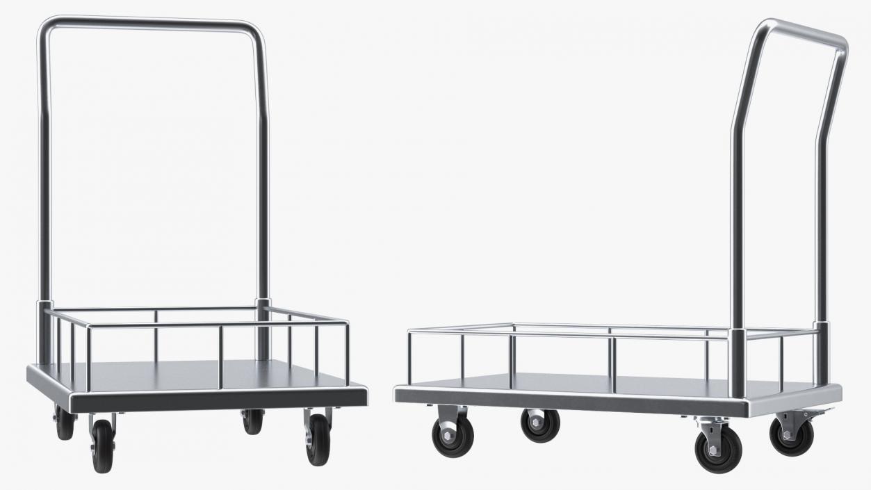 3D model Platform Trolleys Collection 2