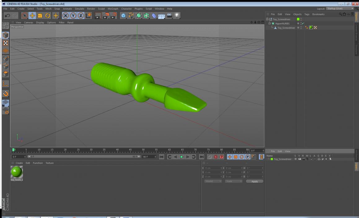 3D model Toy Screwdriver