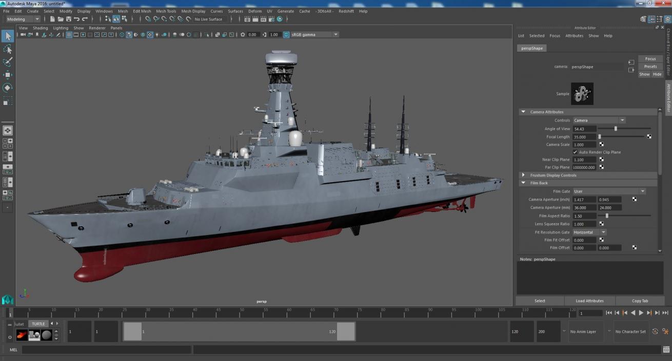 3D Type 26 Global Combat Ship