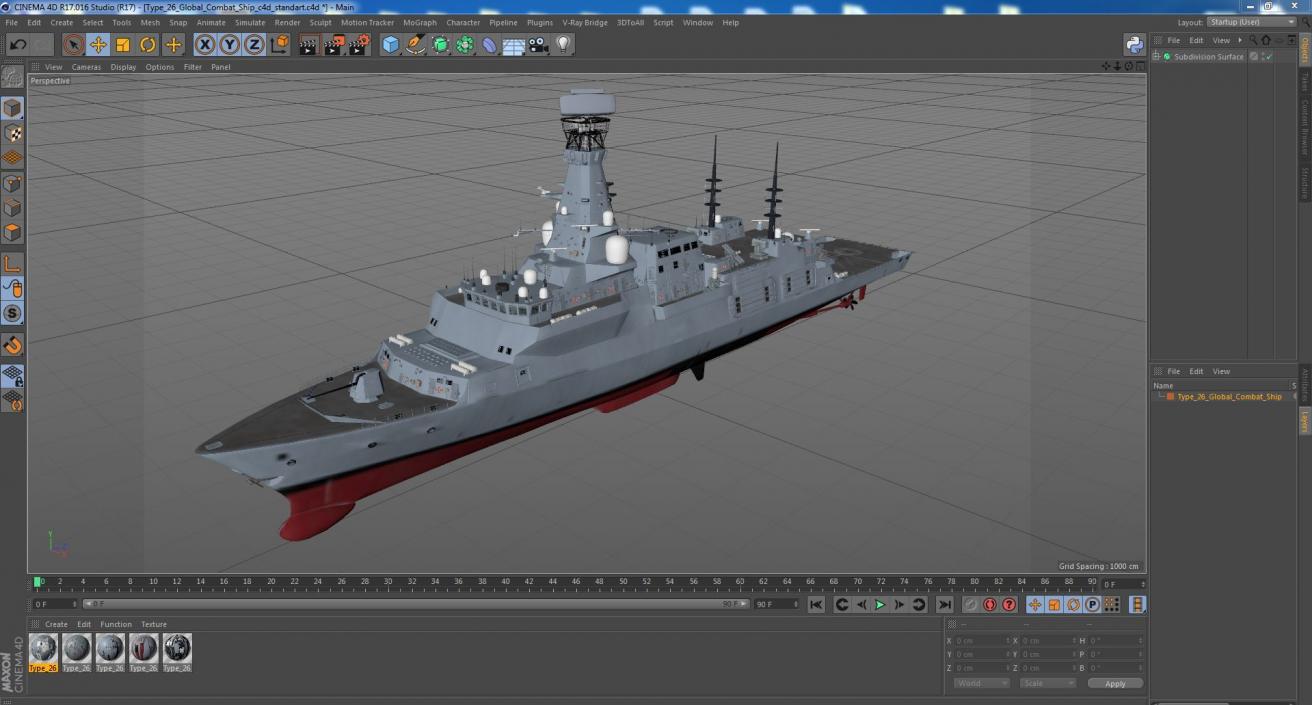 3D Type 26 Global Combat Ship