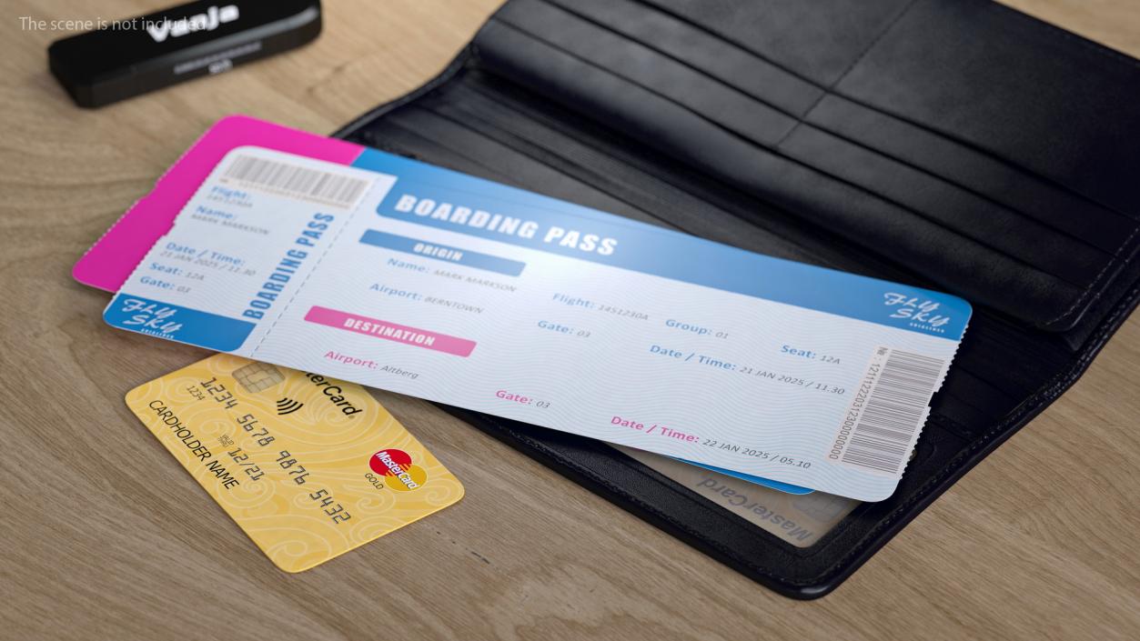 3D Fly Sky Boarding Pass