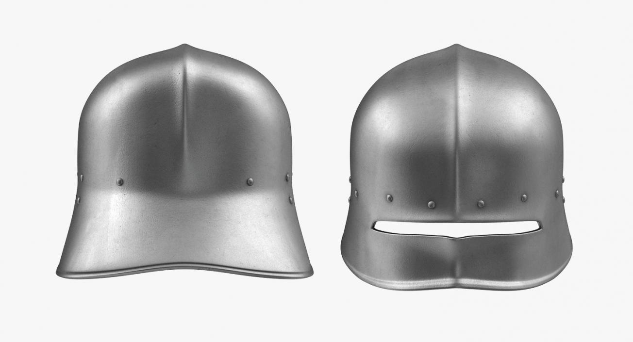 3D Sallet Helmet model