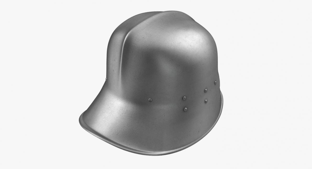 3D Sallet Helmet model