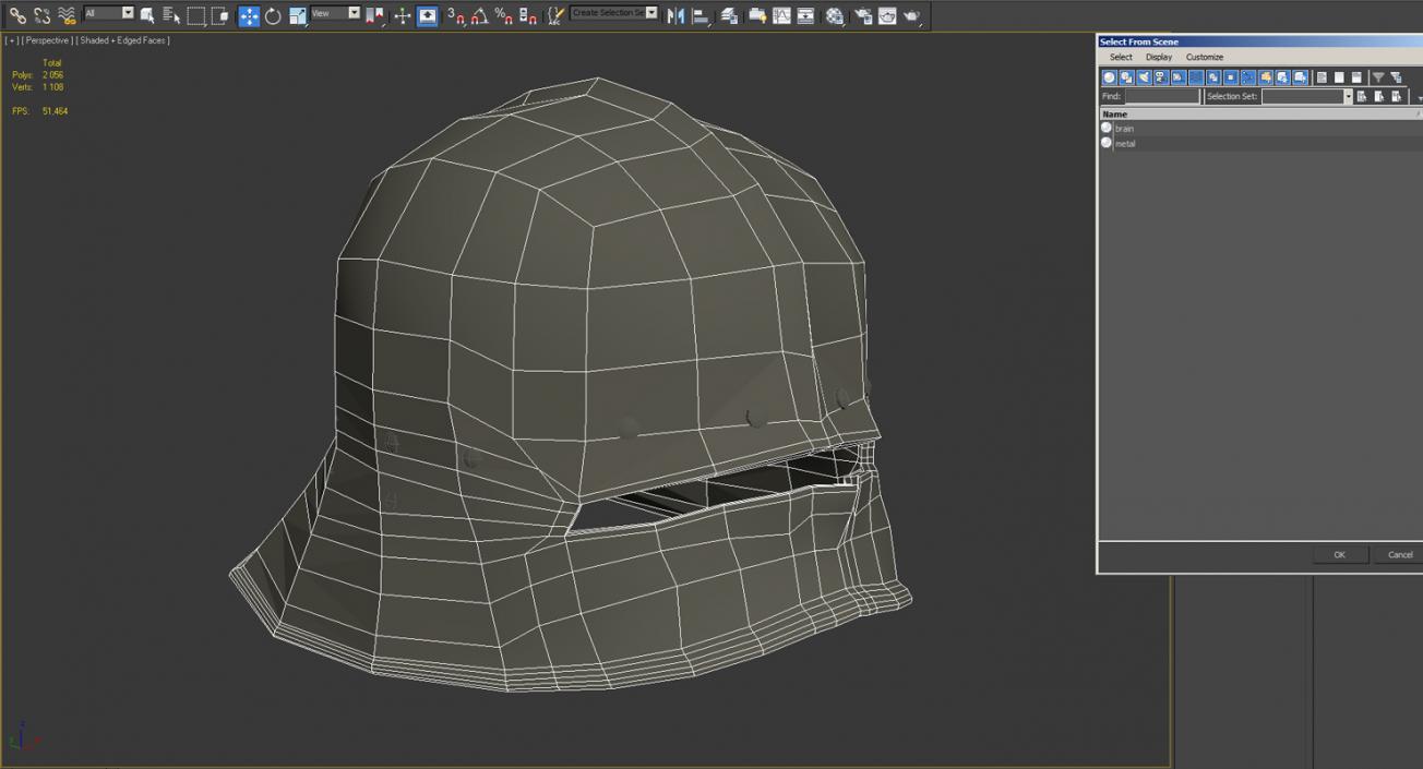 3D Sallet Helmet model