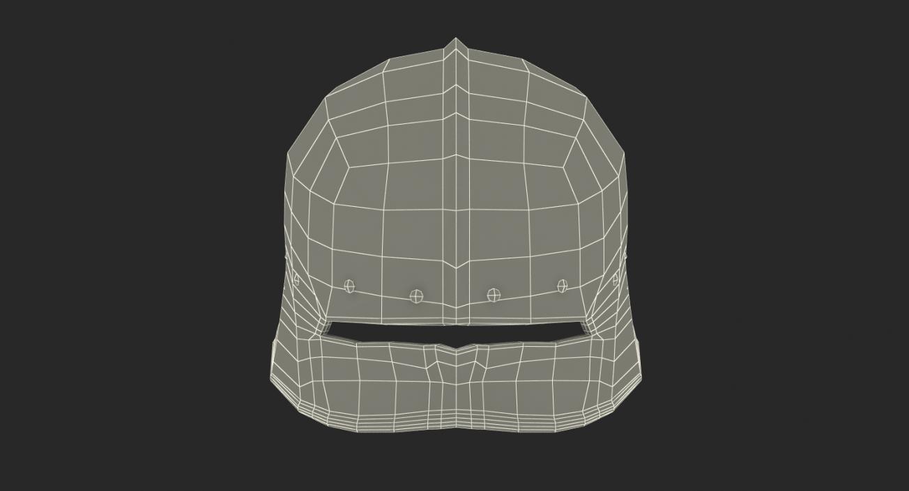 3D Sallet Helmet model