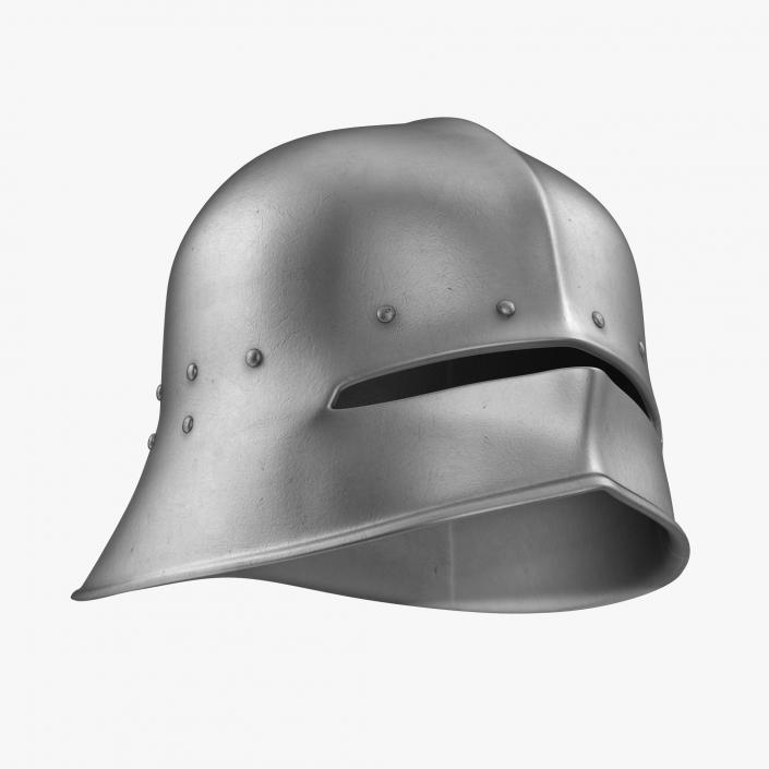 3D Sallet Helmet model