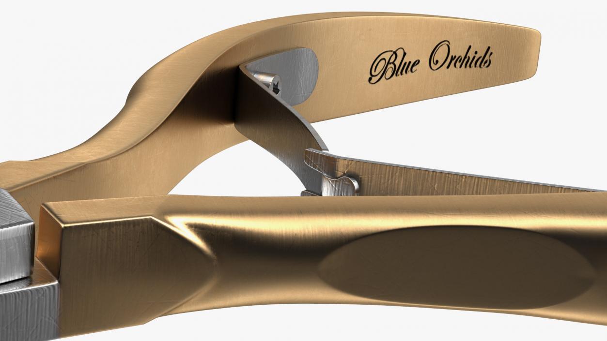 BlueOrchids Professional Cuticle Nipper Gold 3D model