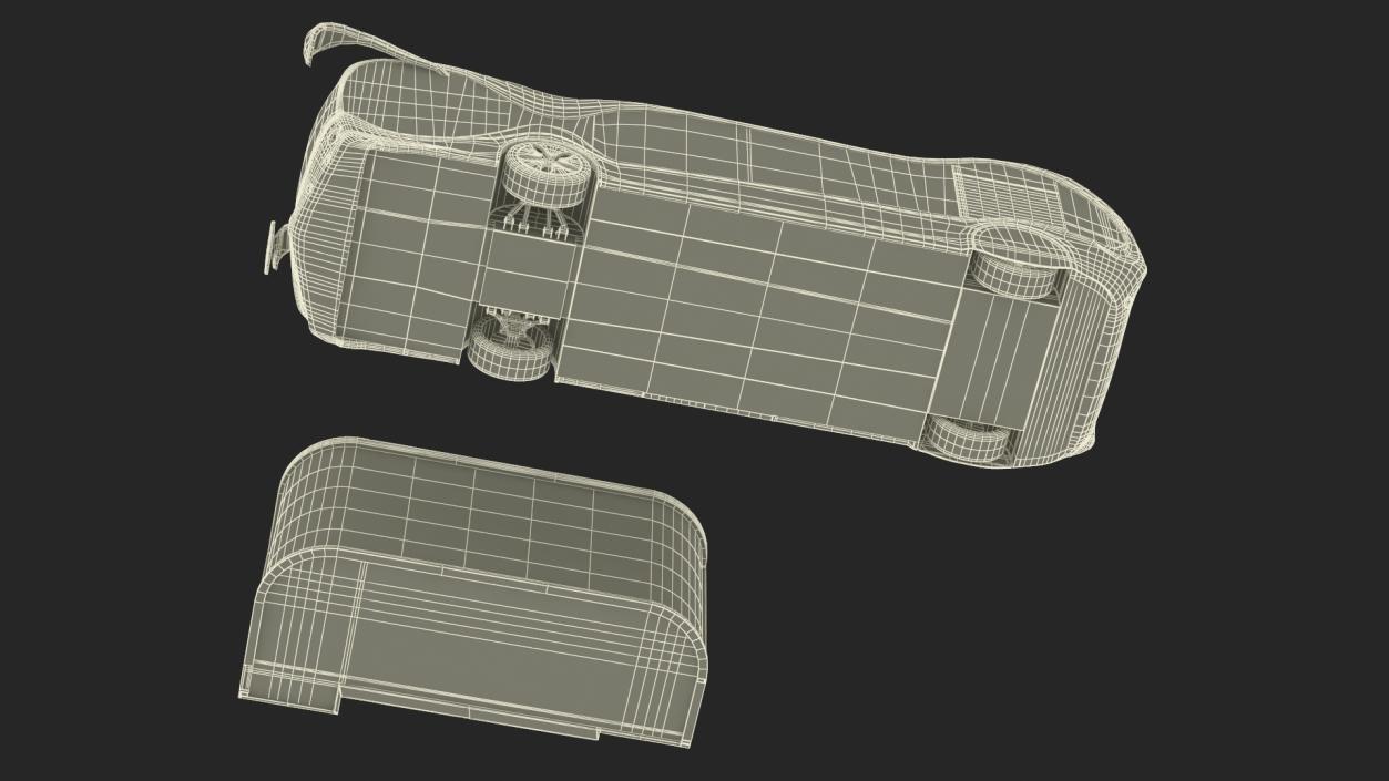 Futuristic Electric Bus at a Smart Stop 3D model